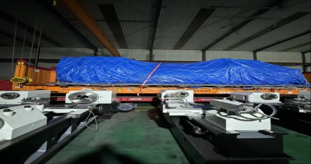 Dostawa tokarki CNC o skośnym łożu CKY61125-4000 o dużej wytrzymałości