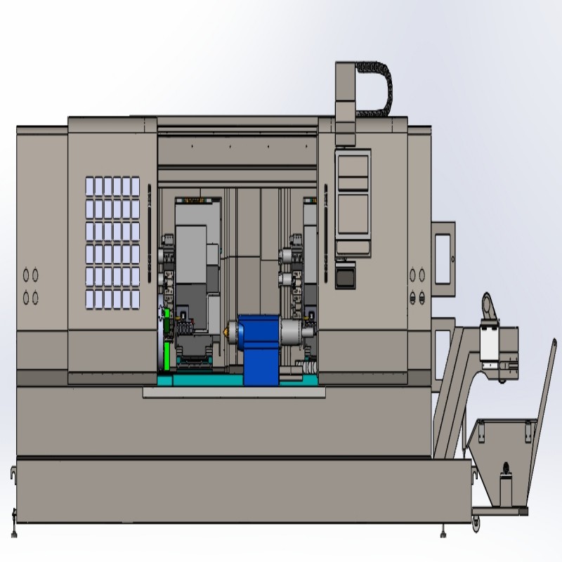Long Workpiece Cnc Slant Bed Lathe